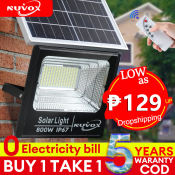 NUVOX Solar Flood Lights - Remote Control - IP67 Waterproof