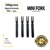 500 Grams / 1 KG Siomai Fork Stick Free Plastic Container Disposable Plastic Fork Stick