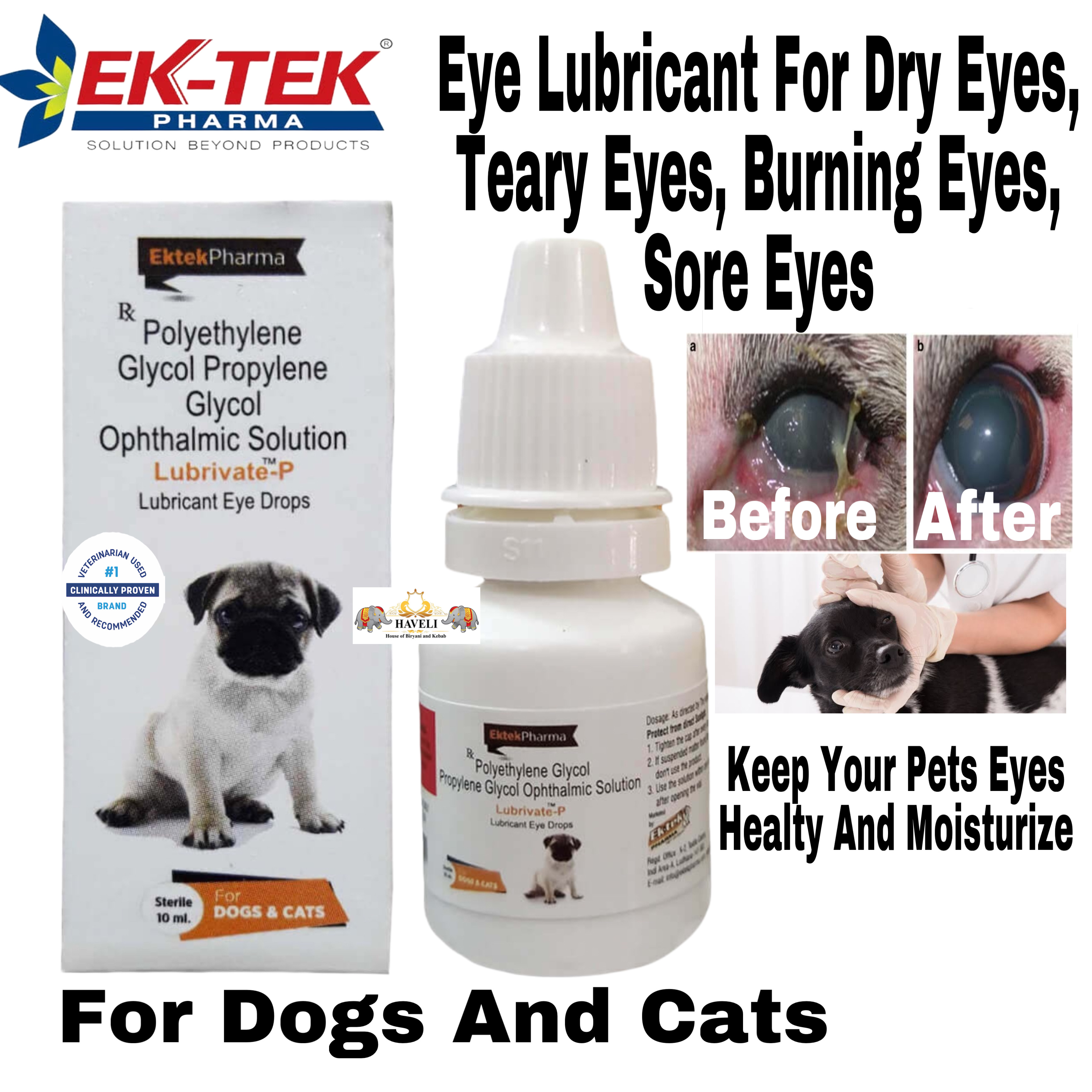 Ektek Pharma Lubrivate Eye Drops For Dogs And Cats Lazada