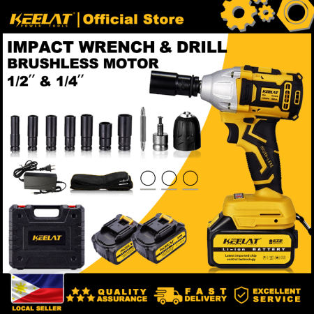 KEELAT Cordless Impact Wrench Set