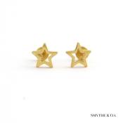 Smythe&Co Stainless Steel Hypoallergenic Star Stud Earrings