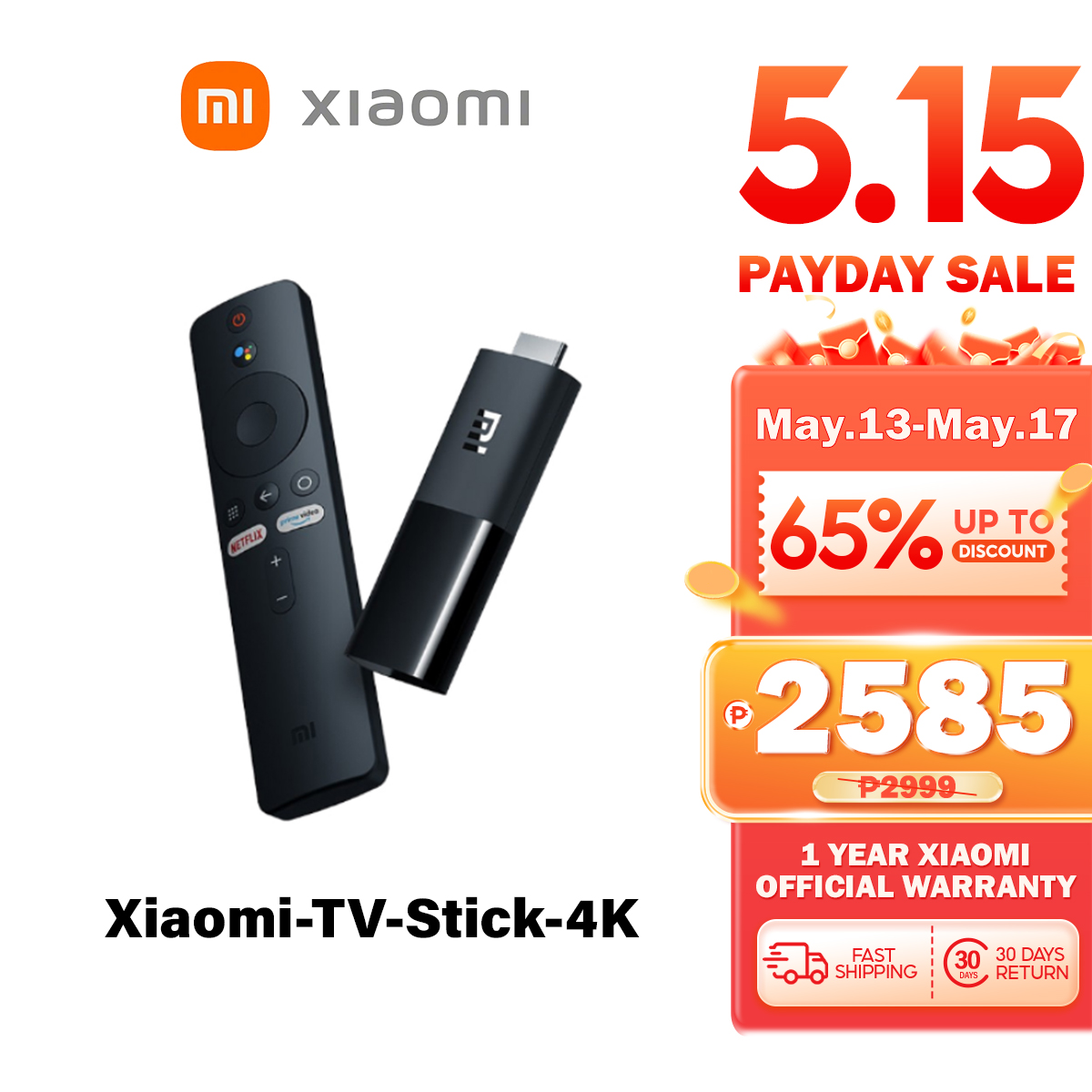 Xiaomi Mi TV Stick 4K: Portable 4K Streaming Media