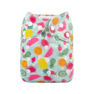 ALVA Baby 3.0 Cloth Diapers 【shell only】Printed One Size Reusable Washable Pocket nappy fit 3-15kg newborn to 3 years old babies (6)