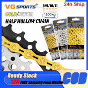 VG SPORTS Hollow Bike Chain - 8 Speed to 11 Speed
