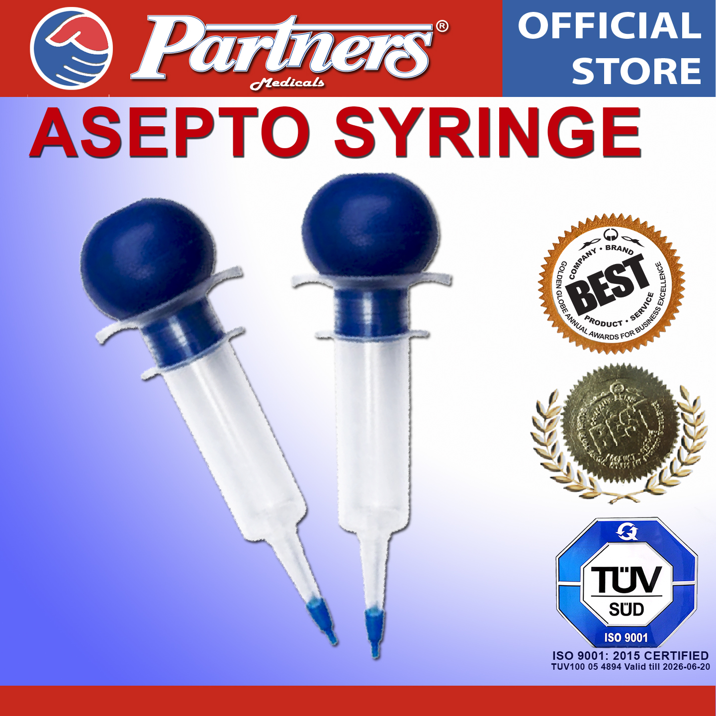 Partners Asepto Syringe 60cc