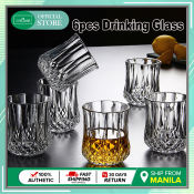 Diamond Design Glass Set for Wine, Water, and Juice