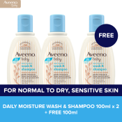 Buy 2 Take 1 Aveeno Baby Daily Moisture Wash & Shampoo 100ml