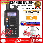 CIGNUS Dual Band Radio: Long Range Walkie Talkie with Sanitizer