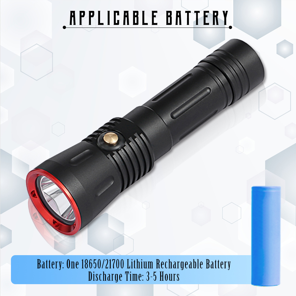 NITECORE DL10 Underwater Diving Flashlight 1000 Lumens CREE XP-L HI V3 LED