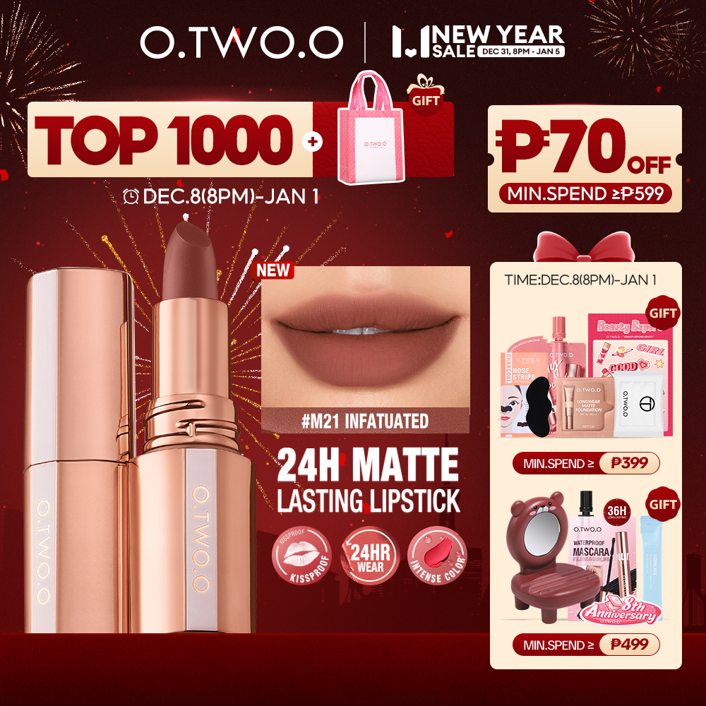 Discount on O.TWO.O  shoes - SKU: O.TWO.O Superstay Lipstick Lip Tint Soft Matte Nude Shock Long lasting Waterproof 24HR High Impact 1