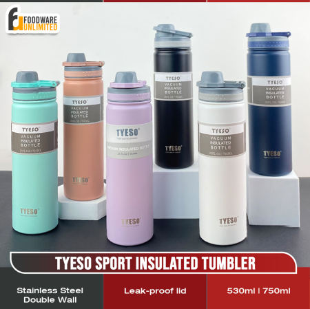 TYESO Macaroon Minimalist Insulated Tumbler - Hot/Cold Water Bottle