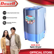Dowell Spin Clothes Dryer SDR-633 6.2kg capacity