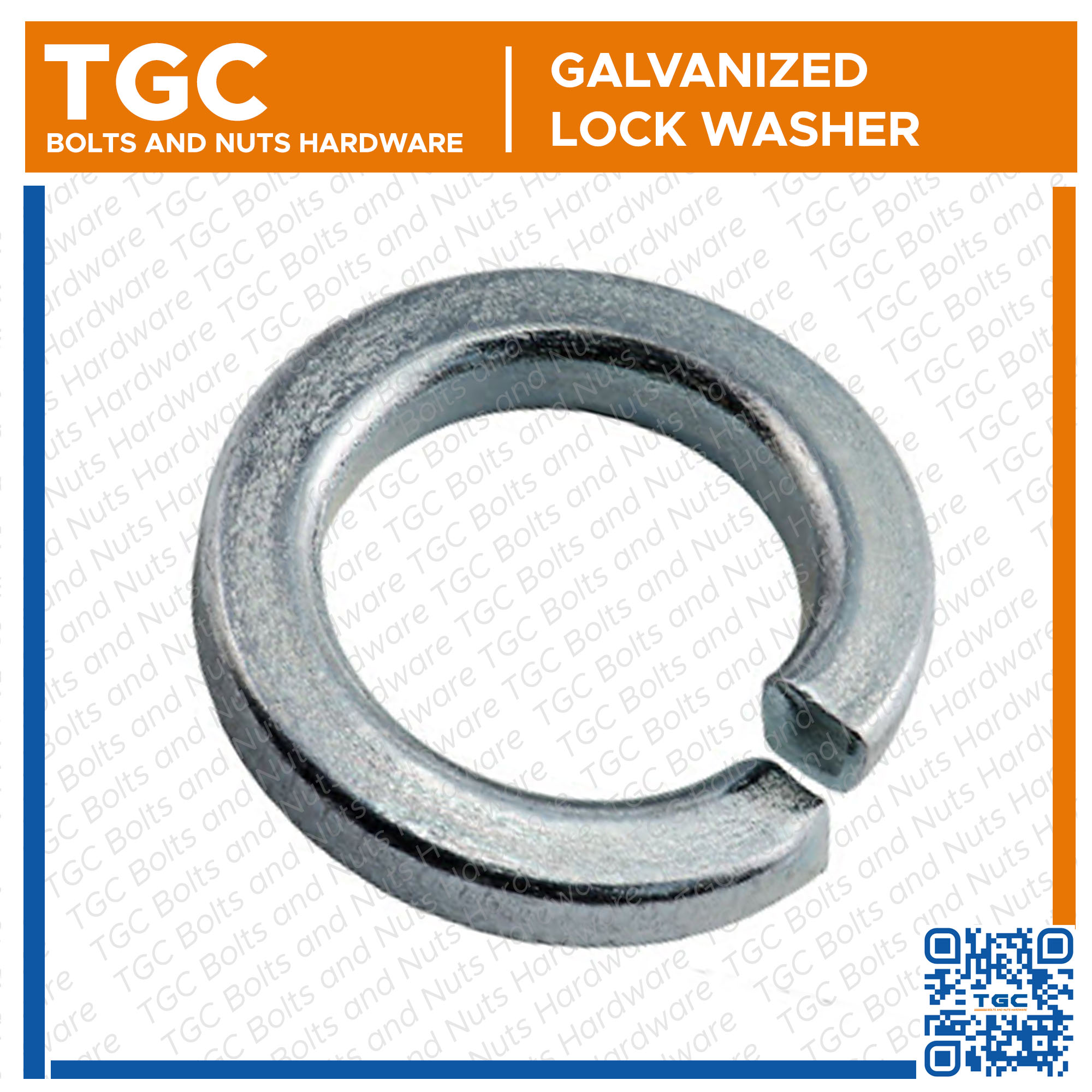 Rectangle section 1/4 Inches BZP Spring washers *Top Quality! Pack of 25 