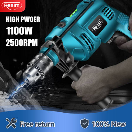 REAIM 1100W Variable Speed Impact Drill