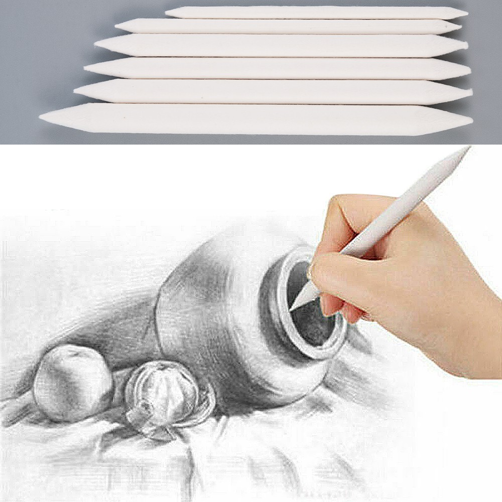 6 Pcs Art Blending Smudge Tortillon Stump Pencils Drawing Smudge Tool |  Lazada Ph
