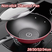 Non-Stick Household Wok for Induction and Gas Stove Cooking