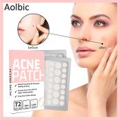 72PCS Waterproof Acne Repair Patches for Blemish Treatment