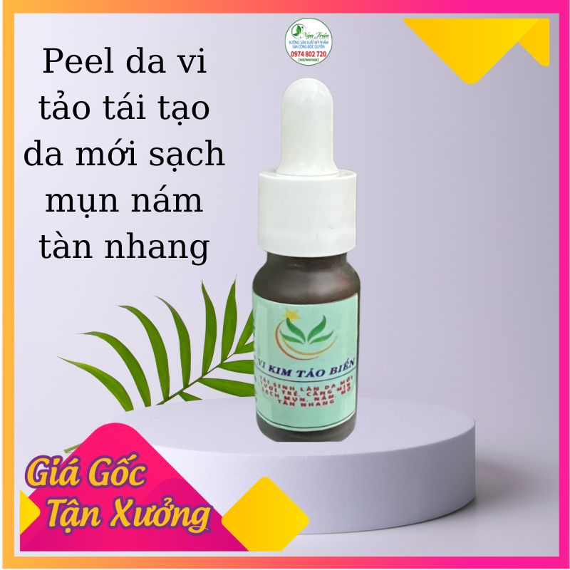 Peel da vi tảo tẩy tế bào chết mặt sạm nám tàn nhang tái tạo da mới 10ml