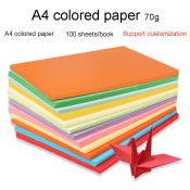 A4 Color Paper 100sheets School supplies