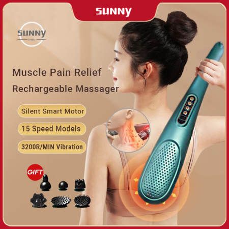 Electric Handheld Massager for Muscle Therapy - Rechargeable