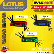 LOTUS Folding Hex Key Set with Torx Key and Allen Wrench Set