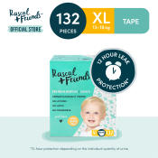 Rascal + Friends XL Tape Diapers - 132 pcs