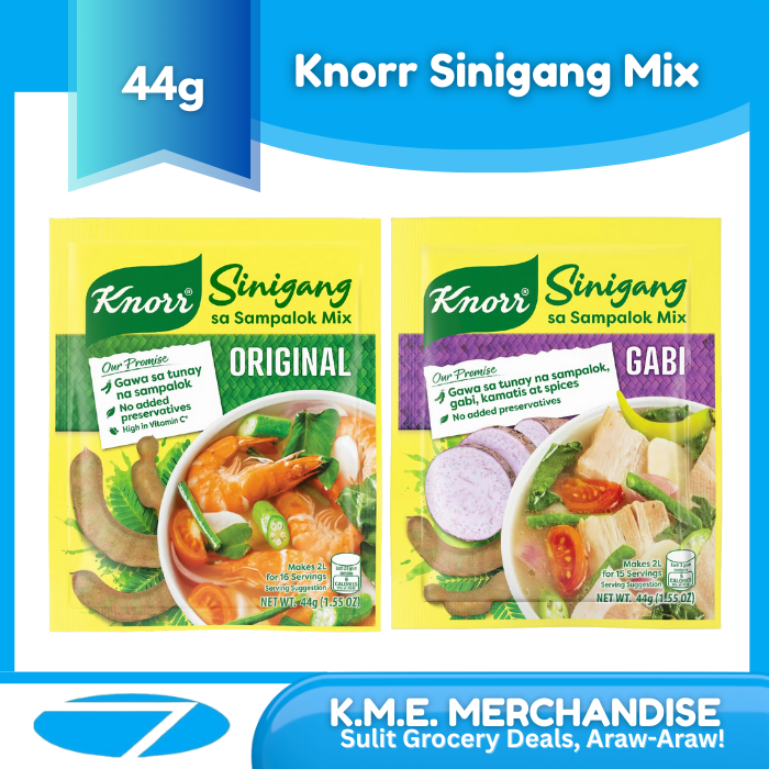 Knorr Sinigang Mix Original/Gabi (44g) Knorr Gabi Sachet Single