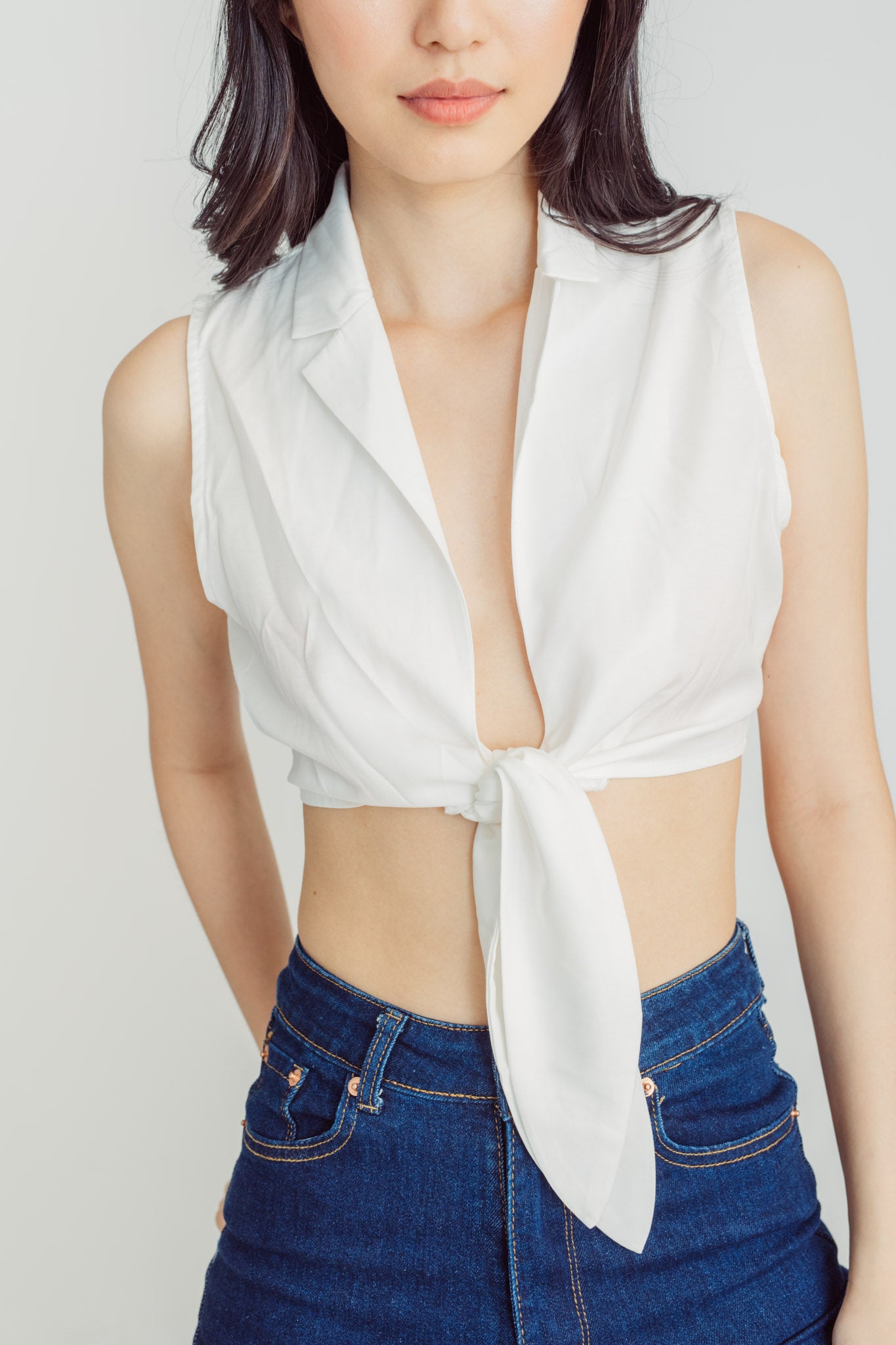 Buy Tie Front Crop Top Online