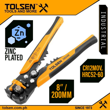 Tolsen Automatic Wire Stripper with Zinc Alloy Head 38048