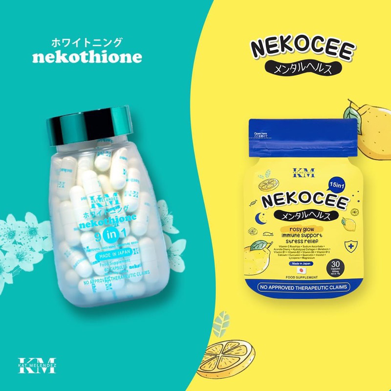 NEKOTHIONE 9in1 60 Capsules/Bottle || NEKOTHIONE 14 Capsules/Pouch || NEKOCEE 15in1 30 Capsules || NEKOWHITE Glutathione And Vitamin C Fda Registered Supplement - Lazada