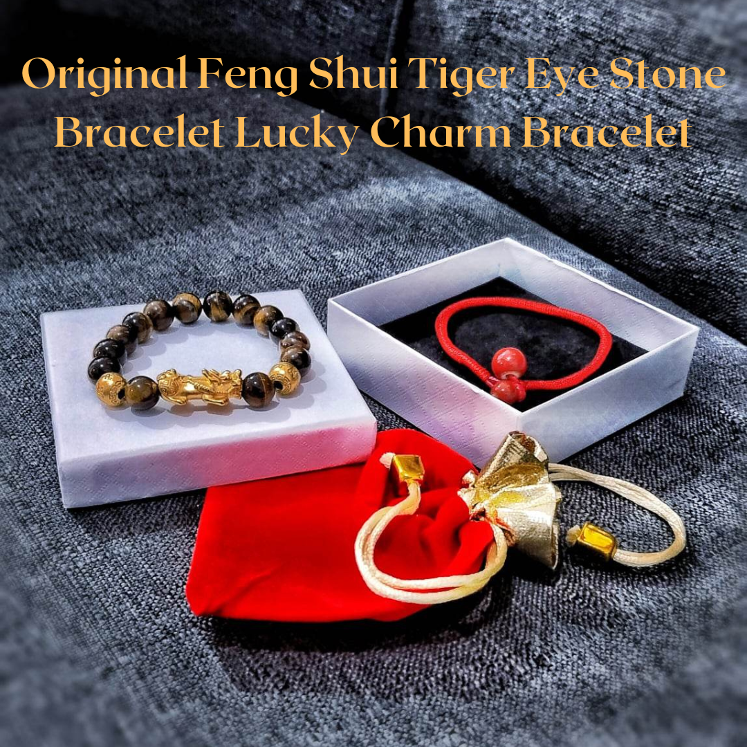 Tiger Eye Lucky Charm Bracelet by 
