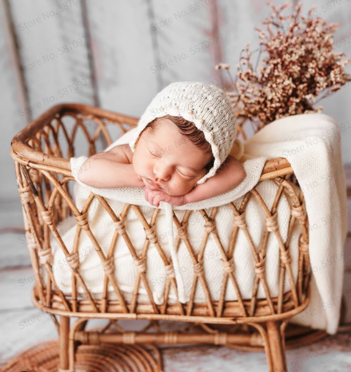 Wicker baby hot sale cot