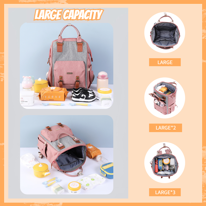 BAONEO x WEYOUNGS Fashionable Mommy Backpack Stylish and Functional Baby  Diaper Bag