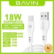 BAVIN Fast Charging Data Transfer Cable for Micro / Iph / Type-C