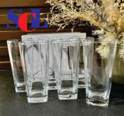 6pcs Crystal Clear Drinking Glasses - 350mL Best BUY