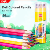 Deli Hexagonal Pole Colored Pencils in Multiple Colors