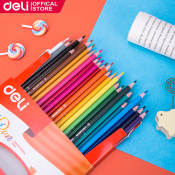 Deli Color Pencil Set, 12/18/24 Colored Pencils, School