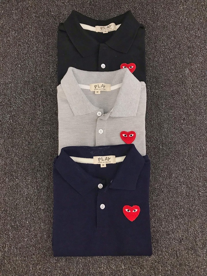 cdg polo shirt