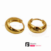 GF&Co. 24K Bangkok Gold plated Hoop Earrings E212