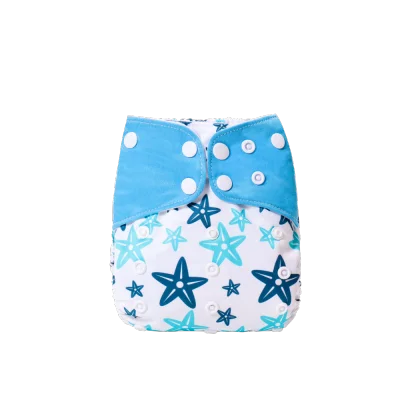 One Size Baby Cloth Diapers Reusable Washable Fit 3-36 Months (10)