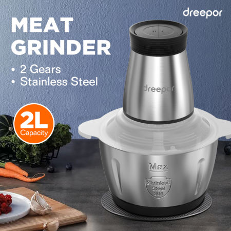 Dreepor Electric Meat Grinder - High Power, Multifunctional Chopper