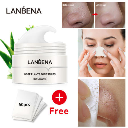 LANBENA Blackhead Remover Nose Mask for Deep Cleansing and Pore Minimization