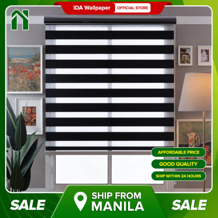 IDA Korean Venetians Duo Roler Blinds Curtain - Sun Screen