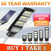 "Outdoor Solar Street Light - Waterproof, Remote Control, Bright"