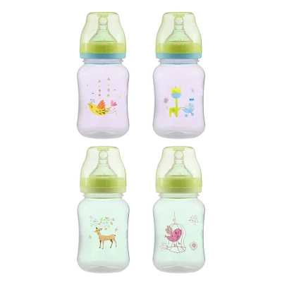 BPA-free Spill-Proof Water and Milk Feeding 240ml Wide Neck Bottle Cup 9oz (Random Design) (3)