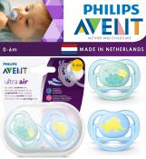 Philips Avent Ultra Air Pacifier | 0-6 Months Silicone Soother