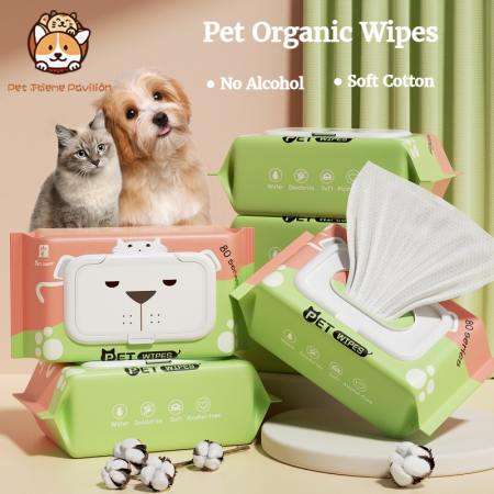 Pet Wipes for Grooming and Cleaning - 80pcs (Brand: Available?)