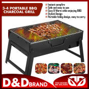 Portable Folding Charcoal BBQ Grill for Outdoor Camping - D&D brand