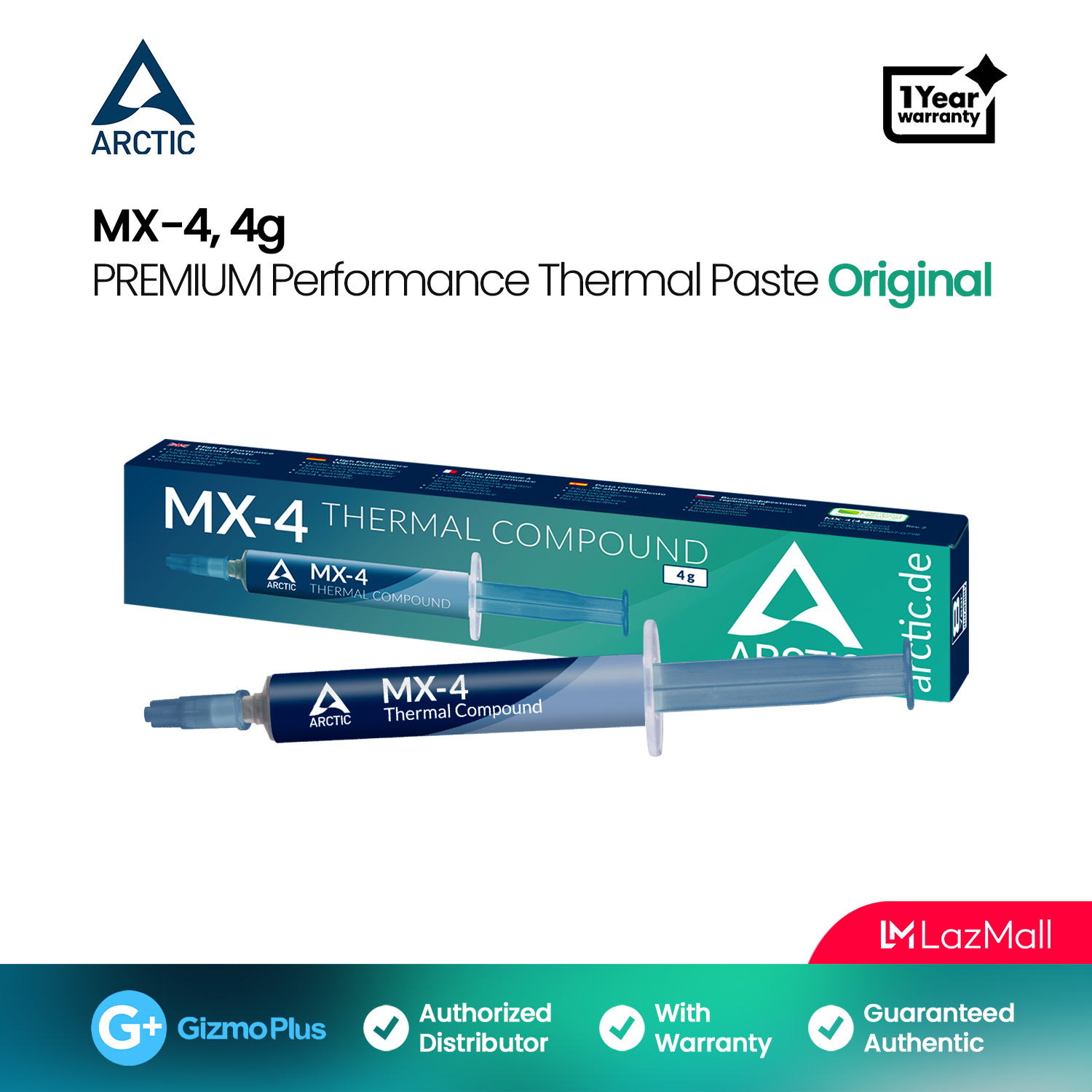 ARCTIC MX-6 Pâte thermoconductible (ACTCP00084A) prix Maroc