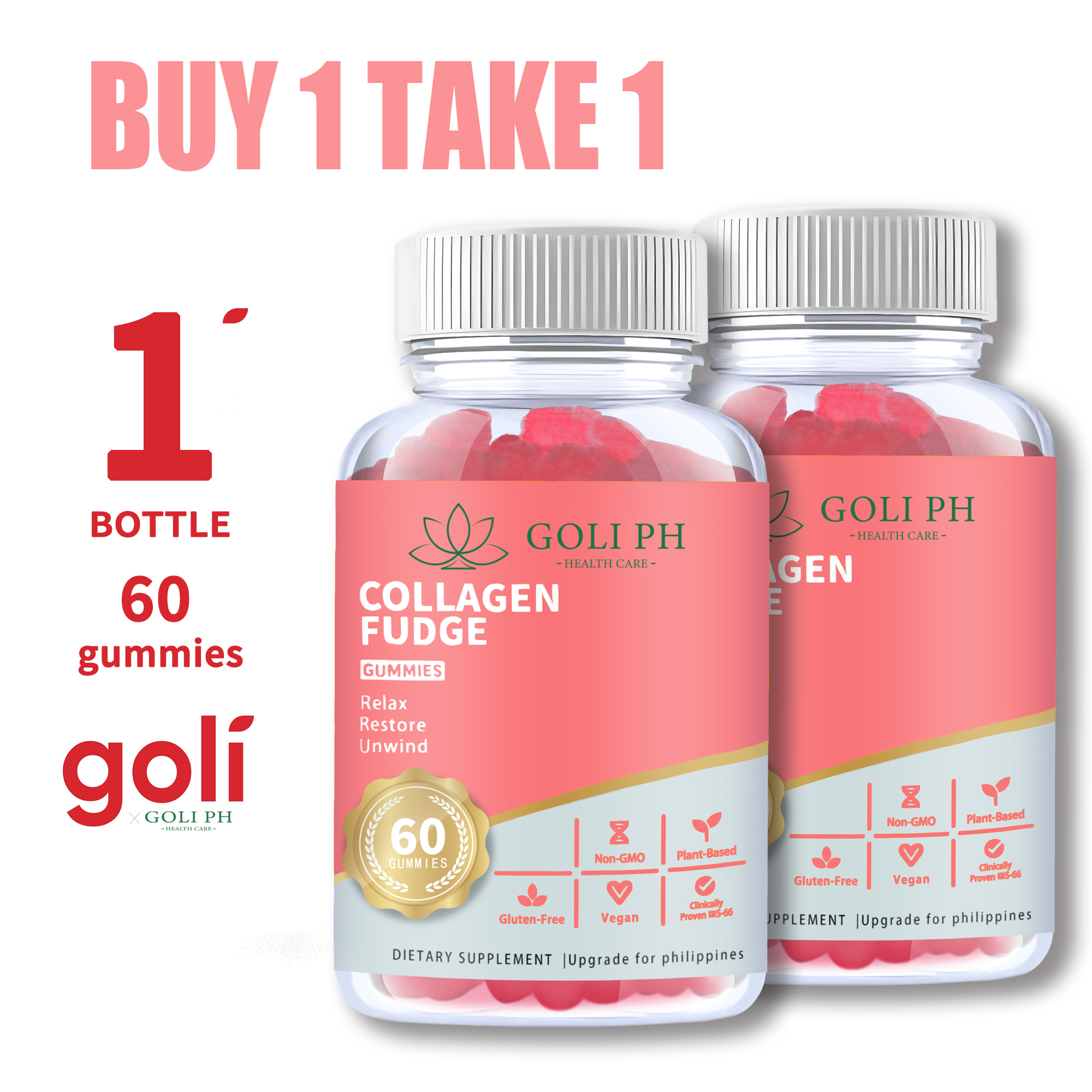 GOLI Glutathione Collagen Gummies: Buy 1 Get 1 Free